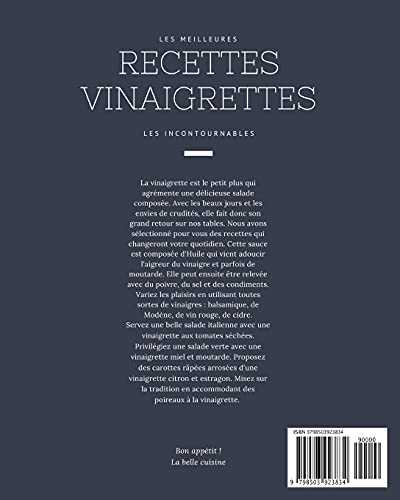 Les meilleures recettes vinaigrettes - Les incontournables: 19 idées d'assaisonnements faciles à réaliser et ultra gourmandes