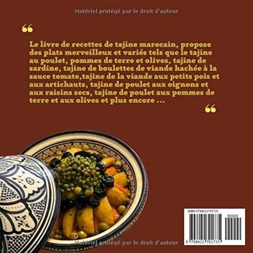 Livre de Recettes Tajine: Livre Tajine Marocain & Recettes Simples et Faciles à appliquer & Livre de Cuisine