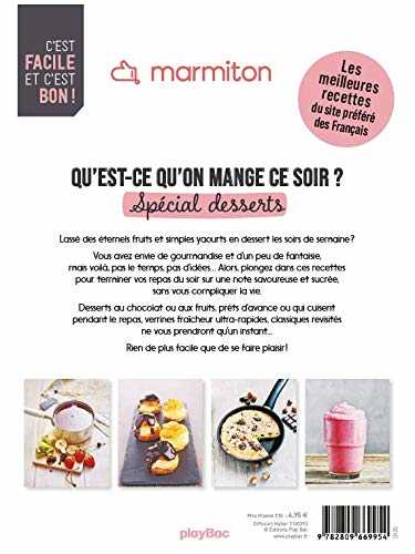 Marmiton : qu'est-ce qu'on mange ce soir ? - spécial desserts