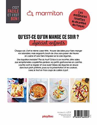 Marmiton : qu'est-ce qu'on mange ce soir ? - spécial enfants