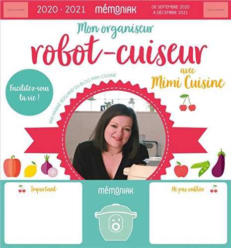 Mémoniak - mon organiseur robot-cuiseur avec mimi cuisine (édition 2020/2021)
