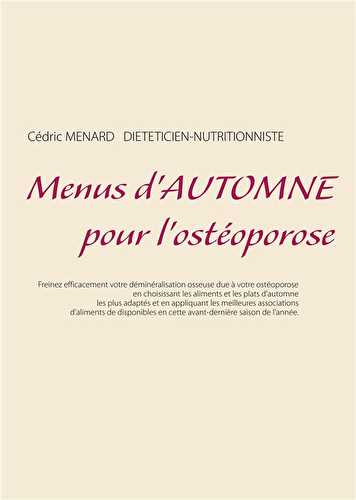 Menus d'automne pour l'ostéoporose