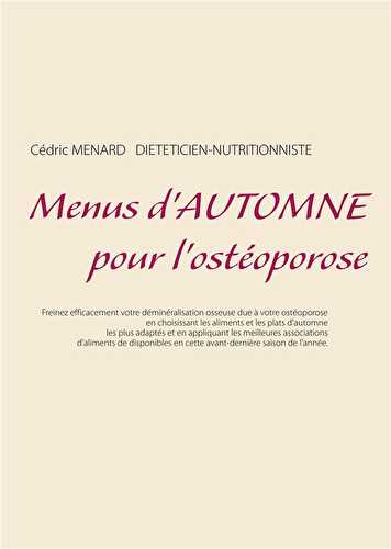 Menus d'automne pour l'ostéoporose