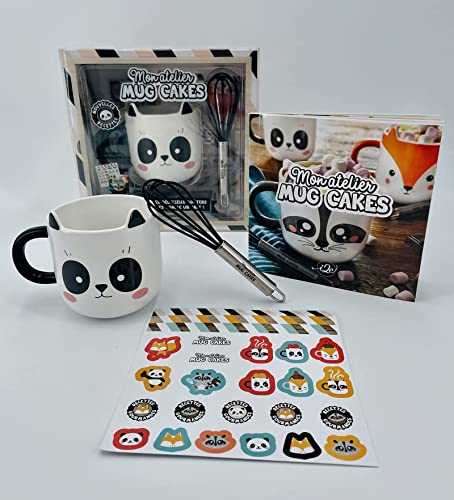 Mon atelier Mug Cake + stickers - Panda