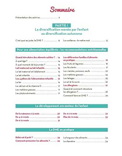 Mon bébé commence la dme : les grands principes de l'alimentation autonome et 100 recettes adaptées