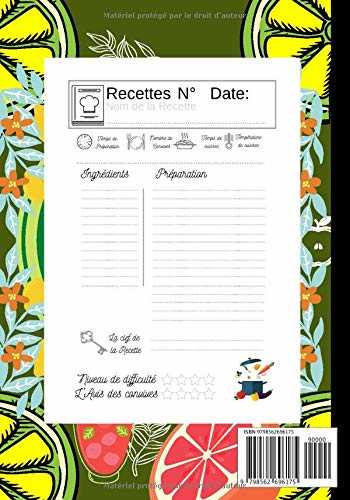 Mon carnet de recettes: Carnet de recettes pour 100 recettes à remplir, livre de cuisine à compléter sois-même, idée de cadeau pour Noël anniversaire Fêtes des pères...