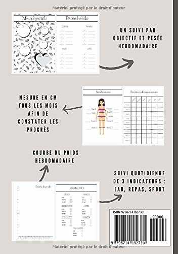 Mon carnet de suivi de poids, carnet a utilisation quotidienne pour la perte de poids: Livret a transporter partout pour suivre votre évolution et vous aider dans votre régime. Format A5