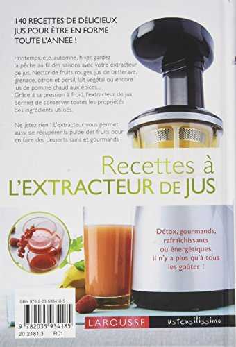 Recettes à l'extracteur de jus - 140 recettes pour faire le plein de vitamines