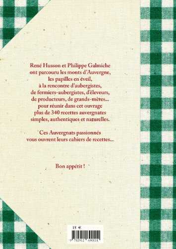 Recettes en Auvergne (340 recettes de la cuisine auvergnate, Cantal, Aveyron, Puy de Dome, Haute-Loire)