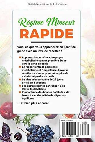 Régime Minceur Rapide: Commencez Immédiatement à Brûler l’Excès de Graisse ! Apprenez à Rester en Ligne Grâce au Plan Alimentaire de 28 Jours + 50 Recettes Minceur