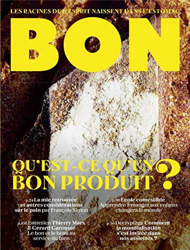 Revue bon n.1 - qu'est-ce qu'un bon produit ?