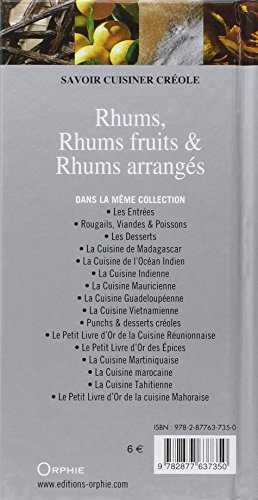 Rhums, Rhums fruits & Rhums arrangés